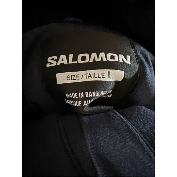 Salomon Men's Navy Peony Waterproof Hooded Untracked Jacket Size Large NWT - Picture 4 of 6
